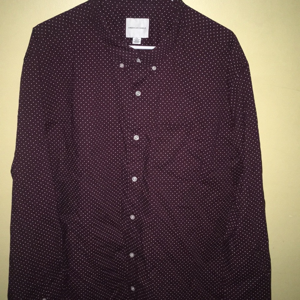 Red American Eagle Button Down